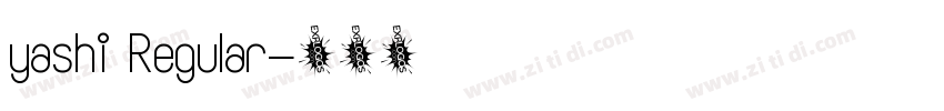 yashi Regular字体转换